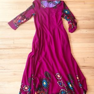 Handkerchief long sleeve dress